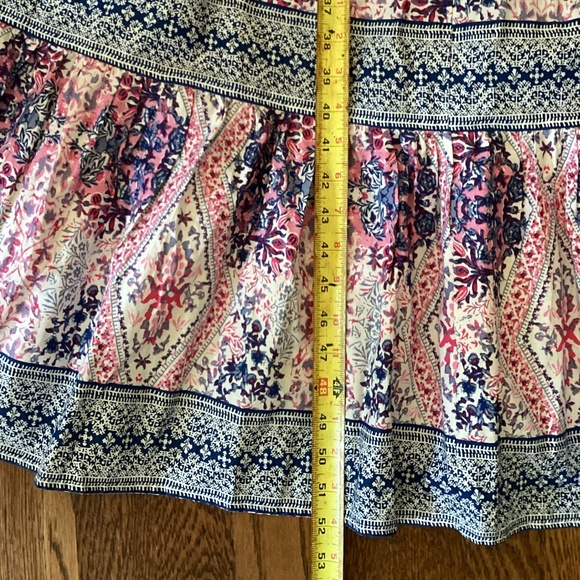 Caroline Constas Tiered Ruffled Cotton Frill Dress Pockets V-Neck Smocked Back - Picture 16 of 16